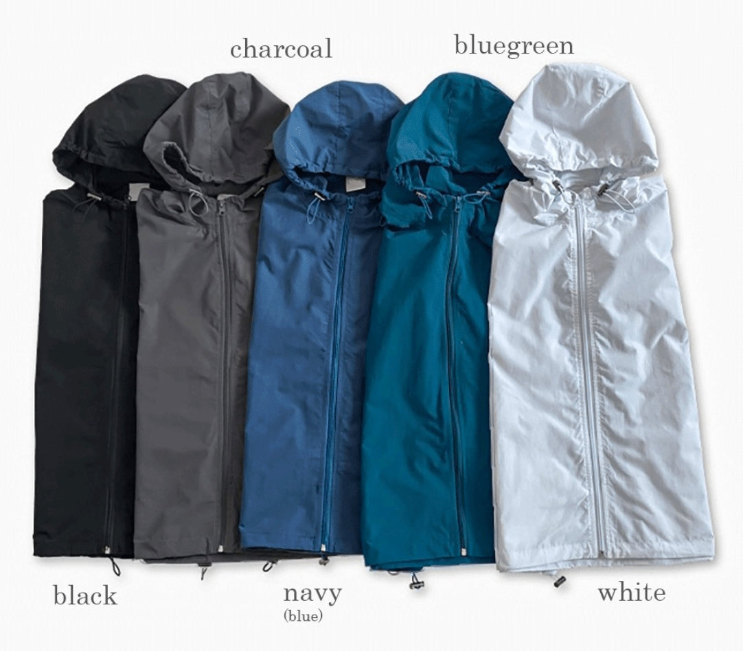 【COSYHARU】Cropped nylon hooded vest crop nylon hood vest - COSYHARU | 60% - Asian Fashion Online