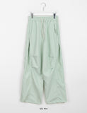 [unisex] Ronbu Banding Pin Tuck String Parachute Pants