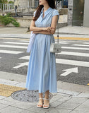 Zeroti Collar Shirt Cap Sleeveless One Piece