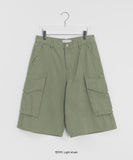 [Unisex] Ganuse Cotton Cargo Bermuda Pants
