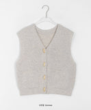 Mekon Toggle Button Wool Knit Vest - Wool 50