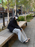 Handwarmer chest pocket hooded shirt