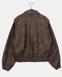 Timber Vintage Washing Leather Two-Way Blouson Jacket