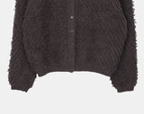 Yufit Fluffy Wool Fur Long Sleeve Cardigan