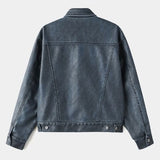 Creep Vintage Leather Trucker Jacket
