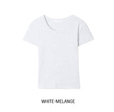[U-BASIC] Riu Ribbed U-Neck Short Sleeve