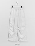 [Unisex] Liebden Keyring Nylon Banding Cargo Wide Pants