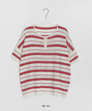 Kogar Stripe Over Short Sleeve Tee