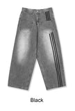 Kanen Reverse Track Denim Pants