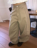 Kenu Cutout Balloon Wide Cotton Pants