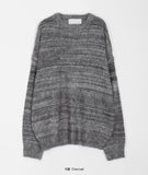 [unisex] Dimince hairy stripe over knit