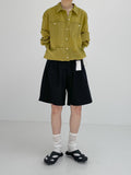 Seed Cotton Banding Bermuda Pants