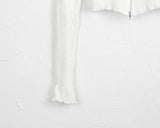 fixer ribbed pocket crop hood zip-up