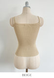Miette Ribbed Sleeveless Cardigan Set