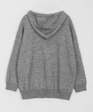 Morui stitch star knit hoodie