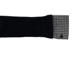 Risha Check Collar Knit Shirt Rib Cardigan