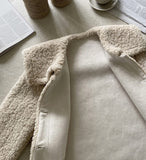 Tero Big Collar Boucle Mustang Long Coat