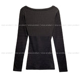 Hina Slim Long Ribbed Button Long Sleeve