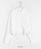 Yuneu Frill Crop Shirt