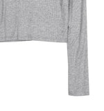 Lean ribbed cropped long-sleeved t-shirt