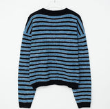 Hairy st color matching cardigan