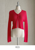 Select Two Button Summer Ribbed Cardigan
