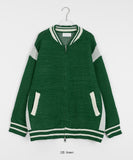 [unisex] Decoy varsity two-way knit over jacket