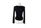Myud Frill Layered Ribbon Long Sleeve T-Shirt