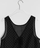 Bikan Dot Frill Sleeveless Blouse