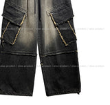 Two-Way Dekki Diagonal Pocket Denim Pants