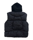 KNIT HOOD PADDING VEST