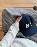 [BAONHAUS] Fenmi Stripe Banding Wide Pants