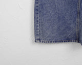 Pluck cut cargo pocket back band slit denim long skirt