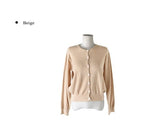 Chiran Round Simple Basic Knit Cardigan