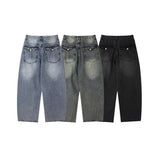 Hail Back Pocket Washed Denim Pants