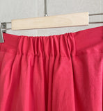 Posh Pin Tuck Flare Banding Long Skirt