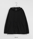 [unisex] Skone two-way string hood wind jacket