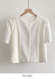 Kolb Round Neck Short Sleeve Tweed Jacket