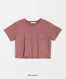 Ranme Pigment Round Crop Short Sleeve Tee