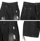 Eldi Fold Damage Denim Pants