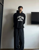 Londer Color Scheme Nylon Hood Sweatshirt