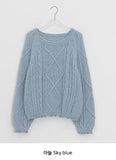 TL Wool Cable Round Knit