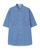 Summer denim half shirt