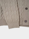 Lander cable V-neck cardigan