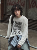 Route Print Overfit Knit