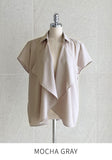 Blond Shawl Collar Open Cardigan Jacket