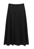Maden Wool Pleated Long Skirt