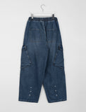 [unisex] Lumi banding snap wide cargo denim pants