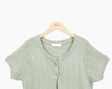 Daren Punched Short Sleeve Cardigan