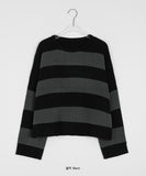 Delca Stripe Crop Knit